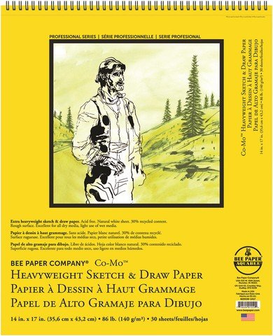 Bee Paper Co - Mo Heavyweight Sketch Paper Pad - 14X17 - The Merri Artist - merriartist.com