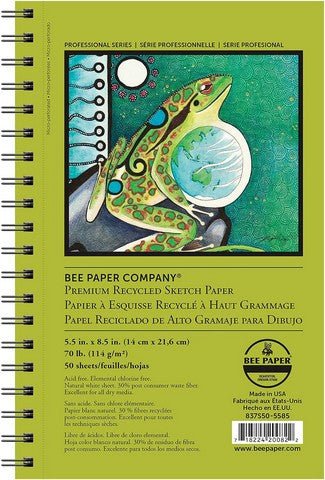 Bee Paper Premium Recycled Sketch Paper 5.5"X8.5" - The Merri Artist - merriartist.com