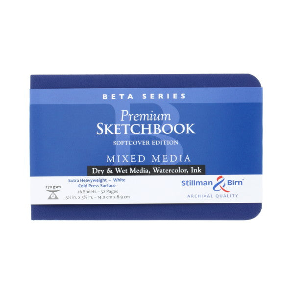 Stillman & Birn Beta Softcover Sketchbook 5.5 x 3.5 inch (landscape format)