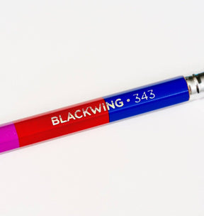 Blackwing Volume 343 Pencil Set of 12 - Extra-firm graphite, Silver ferrule and black eraser