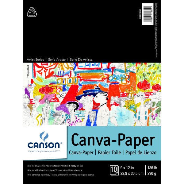 Canson Artist Series Canva - Paper Pad - 10 Sheets 9X12 - The Merri Artist - merriartist.com