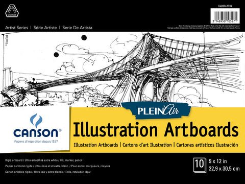 Canson Plein Air Illustration Art Board Pad 9"x12" - 10 Boards - The Merri Artist - merriartist.com