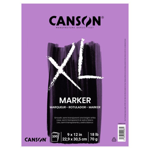 Canson XL Marker paper 9x12 inch, 100 sheets - The Merri Artist - merriartist.com