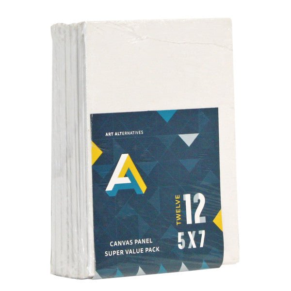 Canvas Panel Super Value Pack - 5X7 inch - 12 Pack - The Merri Artist - merriartist.com