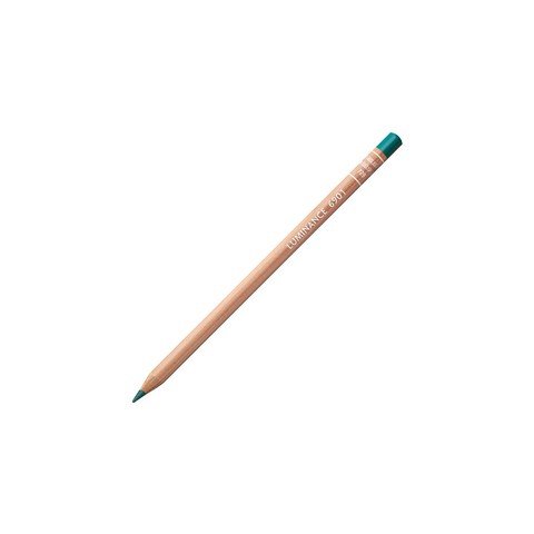 Caran d'Ache Luminance 6901 Colored Pencil - 729 Dark English Green - The Merri Artist - merriartist.com