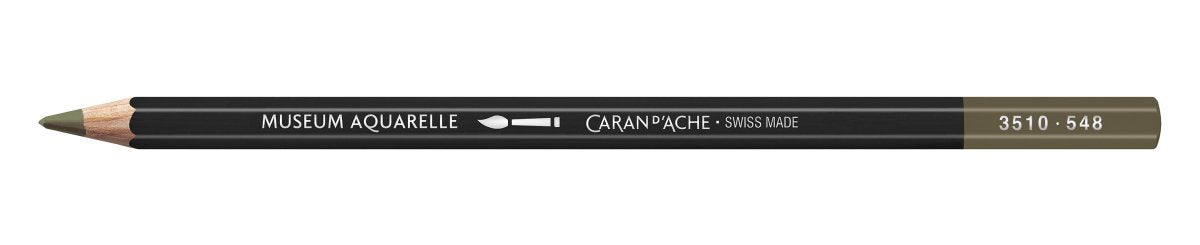 Caran d'Ache Museum Aquarelle Pencil - 548 Umber - The Merri Artist - merriartist.com