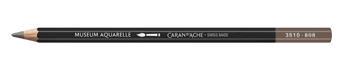 Caran d'Ache Museum Aquarelle Pencil - 808 French Grey - The Merri Artist - merriartist.com