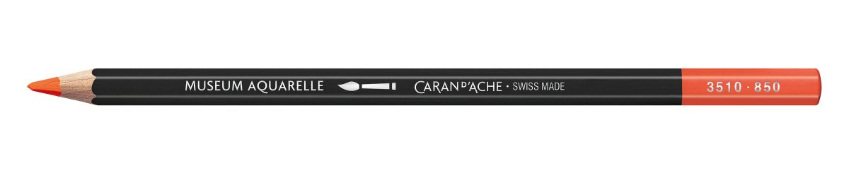 Caran d'Ache Museum Aquarelle Pencil - 850 Carnelian - The Merri Artist - merriartist.com