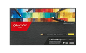 Caran d'Ache Museum Aquarelle Pencils - 76 color Set - The Merri Artist - merriartist.com