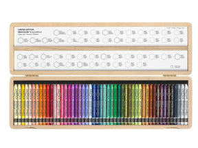 Caran d'Ache Neocolor II Artists' Crayons 50th Anniversary set of 50 - Wood Box Special Edition - The Merri Artist - merriartist.com