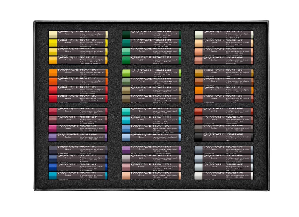 Caran d'Ache Set of 48 Neoart 6901 Pastels - The Merri Artist - merriartist.com