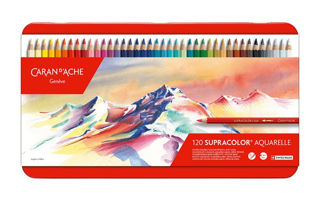 Caran d'Ache Supracolor Soft Aquarelle Pencils - set of 120 - The Merri Artist - merriartist.com