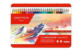 Caran d'Ache Supracolor Soft Aquarelle Pencils - set of 30 - The Merri Artist - merriartist.com