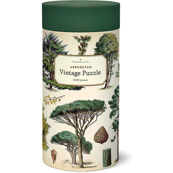 Cavallini & Co. Vintage Inspired 1000 Piece Puzzle - Arboretum - The Merri Artist - merriartist.com