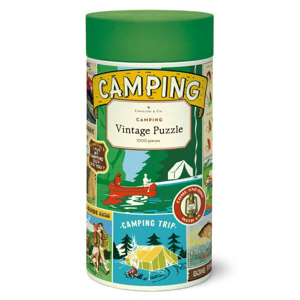 Cavallini & Co Vintage Inspired 1000 Piece Puzzle - Camping - The Merri Artist - merriartist.com