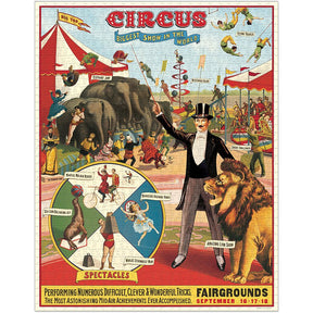 Cavallini & Co. Vintage Inspired 1000 Piece Puzzle - Circus - The Merri Artist - merriartist.com