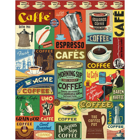Cavallini & Co. Vintage Inspired 1000 Piece Puzzle - Coffee - The Merri Artist - merriartist.com