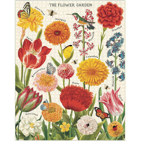 Cavallini & Co. Vintage Inspired 1000 Piece Puzzle - Flower Garden - The Merri Artist - merriartist.com