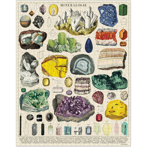 Cavallini & Co. Vintage Inspired 1000 Piece Puzzle - Mineralogie - The Merri Artist - merriartist.com