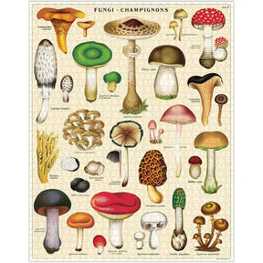 Cavallini & Co. Vintage Inspired 1000 Piece Puzzle - Mushrooms - The Merri Artist - merriartist.com