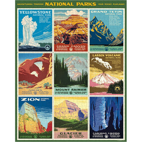 Cavallini & Co. Vintage Inspired 1000 Piece Puzzle - National Parks Posters - The Merri Artist - merriartist.com