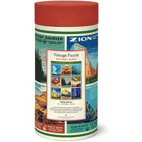 Cavallini & Co. Vintage Inspired 1000 Piece Puzzle - National Parks Posters - The Merri Artist - merriartist.com