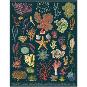 Cavallini & Co. Vintage Inspired 1000 Piece Puzzle - Ocean Flora - The Merri Artist - merriartist.com