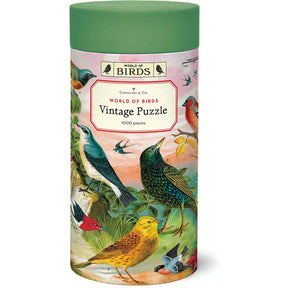 Cavallini & Co. Vintage Inspired 1000 Piece Puzzle - World of Birds - The Merri Artist - merriartist.com