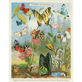 Cavallini & Co. Vintage Inspired 1000 Piece Puzzle - World of Butterflies - The Merri Artist - merriartist.com