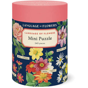 Cavallini & Co. Vintage Inspired 240 Piece Mini Puzzle - Language of Flowers - The Merri Artist - merriartist.com
