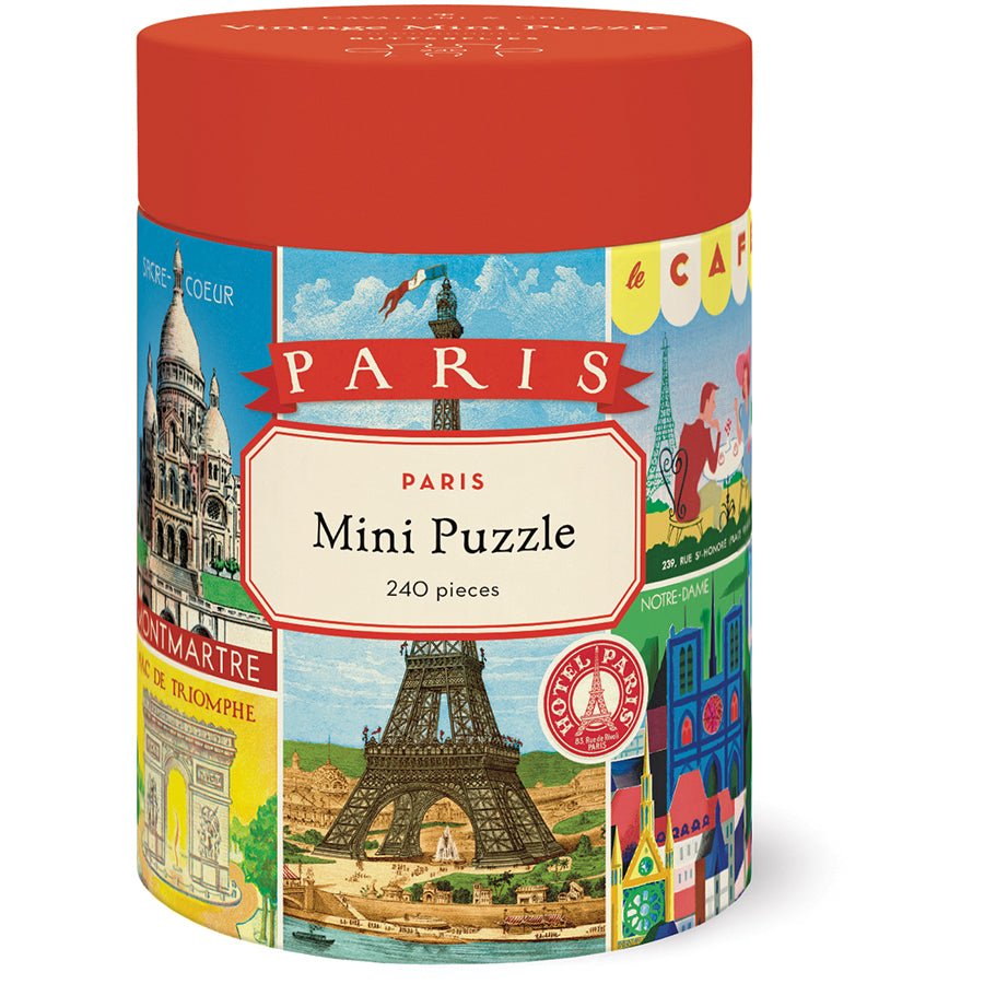 Cavallini & Co. Vintage Inspired 240 Piece Mini Puzzle - Paris - The Merri Artist - merriartist.com