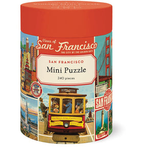Cavallini & Co. Vintage Inspired 240 Piece Mini Puzzle - San Francisco - The Merri Artist - merriartist.com