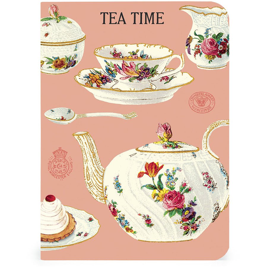 Cavallini & Co. Vintage Inspired Mini Notebook - 4 x 5.5 inch 96 pages - Set of 3 - Tea Time - The Merri Artist - merriartist.com