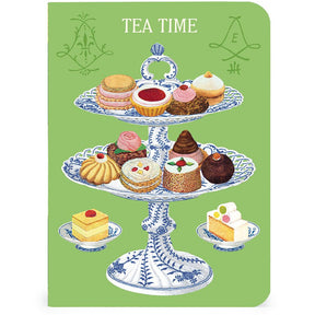 Cavallini & Co. Vintage Inspired Mini Notebook - 4 x 5.5 inch 96 pages - Set of 3 - Tea Time - The Merri Artist - merriartist.com