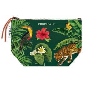 Cavallini & Co. Vintage Inspired Pouch 6 x 8.75 inch - Tropicale - The Merri Artist - merriartist.com