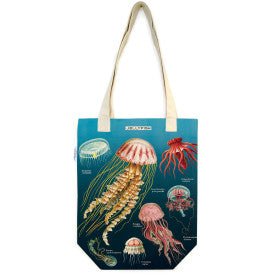 Cavallini & Co. Vintage Inspired Tote Bag - 13 inch X 17 inch - Jellyfish - The Merri Artist - merriartist.com