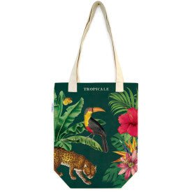 Cavallini & Co. Vintage Inspired Tote Bag - 13 inch X 17 inch - Tropicale - The Merri Artist - merriartist.com