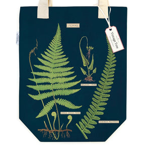 Cavallini & Co. Vintage Inspired Tote Bag - 13" x 16" (33 cm x 40.5 cm) - Ferns - The Merri Artist - merriartist.com