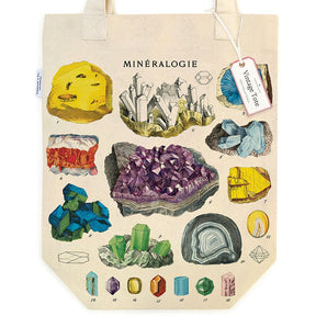 Cavallini & Co. Vintage Inspired Tote Bag - 13" x 16" (33 cm x 40.5 cm) - Mineralogie - The Merri Artist - merriartist.com