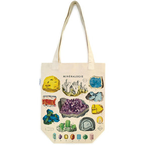 Cavallini & Co. Vintage Inspired Tote Bag - 13" x 16" (33 cm x 40.5 cm) - Mineralogie - The Merri Artist - merriartist.com