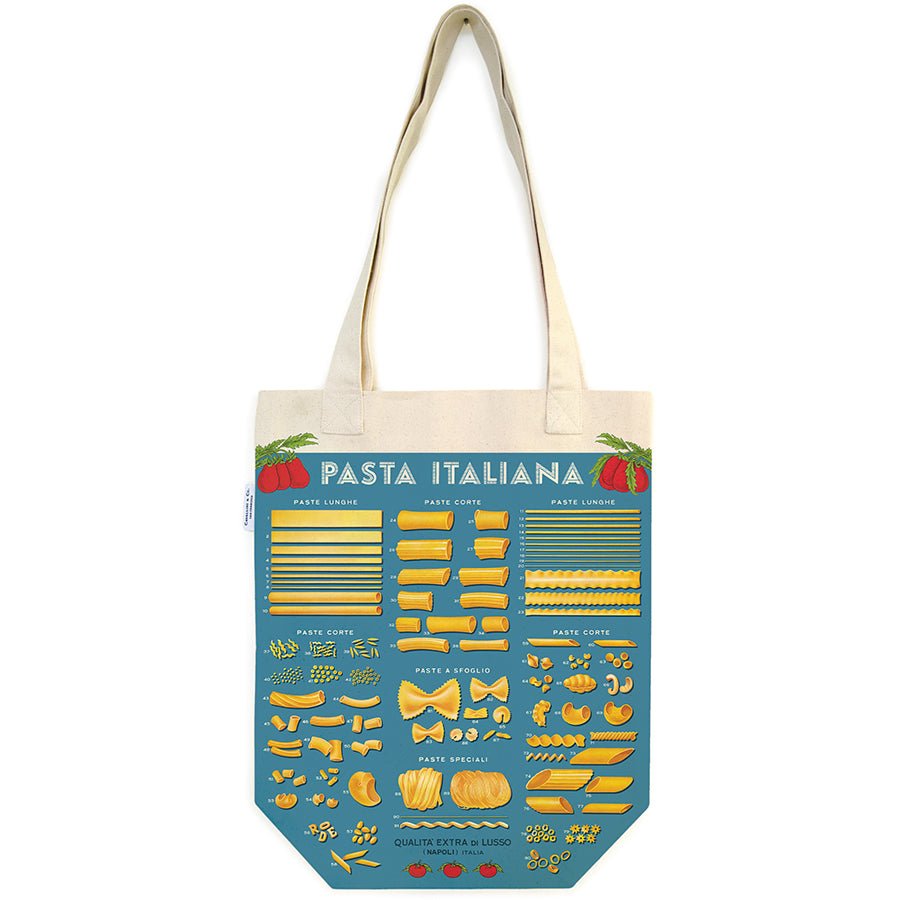 Cavallini & Co. Vintage Inspired Tote Bag - 13" x 16" (33 cm x 40.5 cm) - Pasta - The Merri Artist - merriartist.com