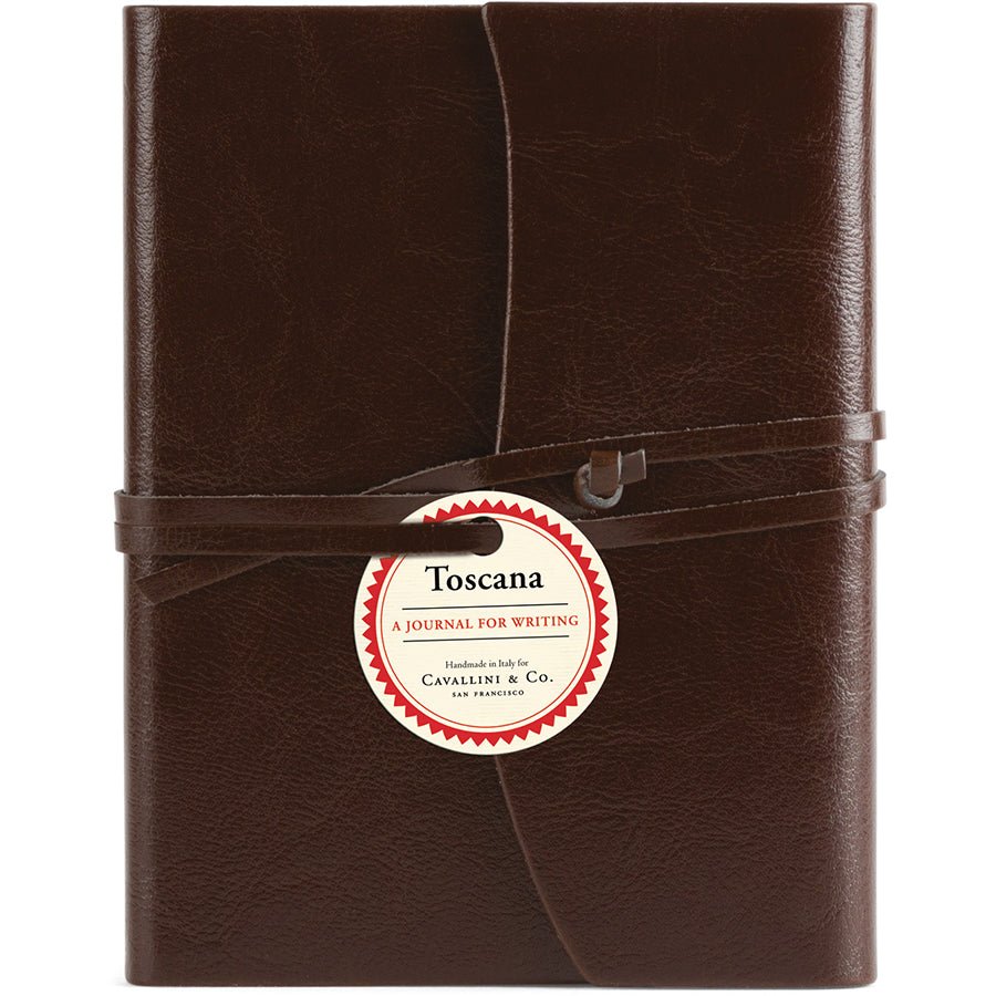 Cavallini Toscana Leather Journal 5" X 7" Lined - Brown - The Merri Artist - merriartist.com