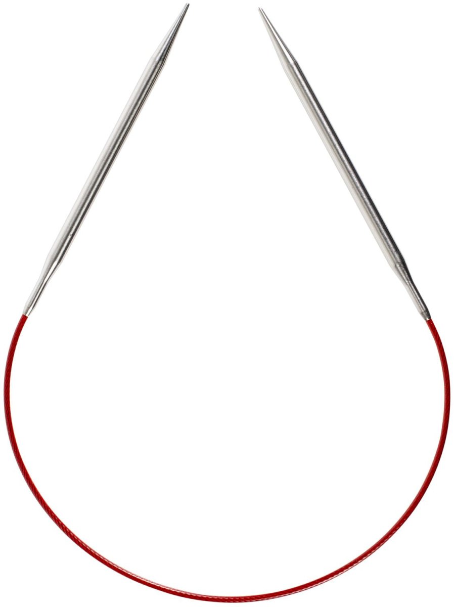 ChiaoGoo Red Lace Stainless Circular Knitting Needles 16" - 4.5 mm - Size 7 - The Merri Artist - merriartist.com
