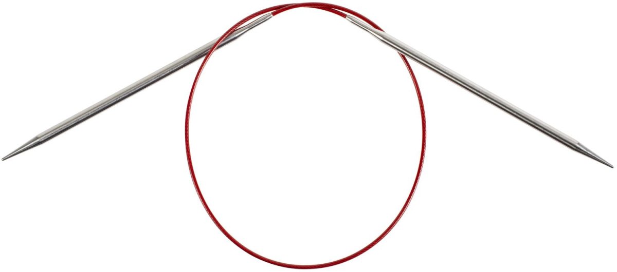 ChiaoGoo Red Lace Stainless Circular Knitting Needles 24" - 4.5 mm - Size 7 - The Merri Artist - merriartist.com