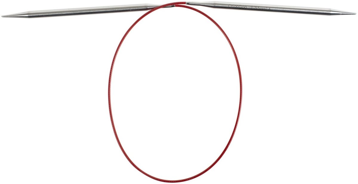 ChiaoGoo Red Lace Stainless Circular Knitting Needles 24" - 5.5 mm - Size 9 - The Merri Artist - merriartist.com