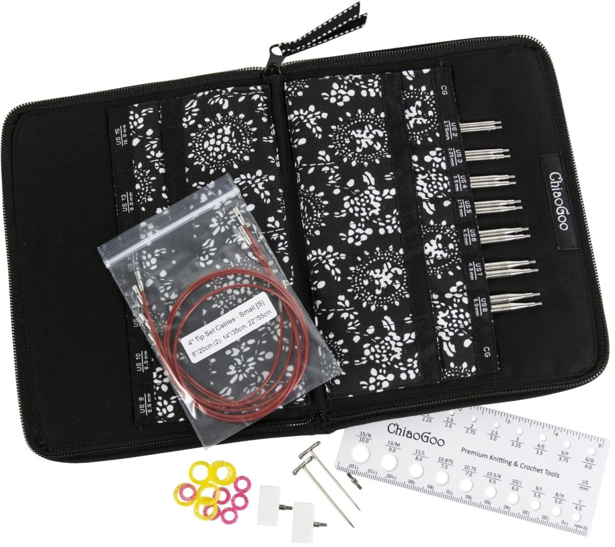 ChiaoGoo TWIST Red Lace Interchangeable 4" Tip Set - Complete - The Merri Artist - merriartist.com