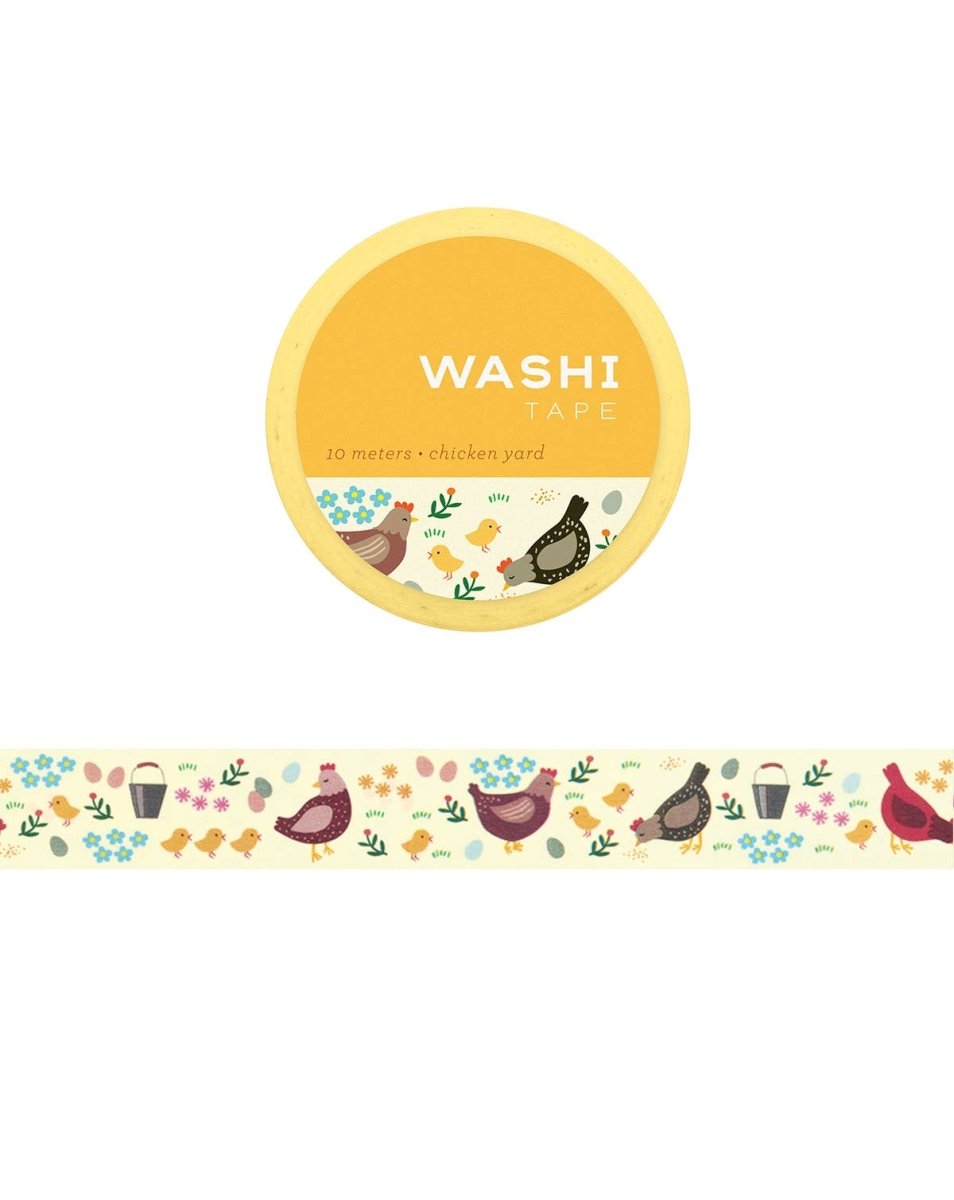 Chicken Yard Washi Tape - The Merri Artist - merriartist.com