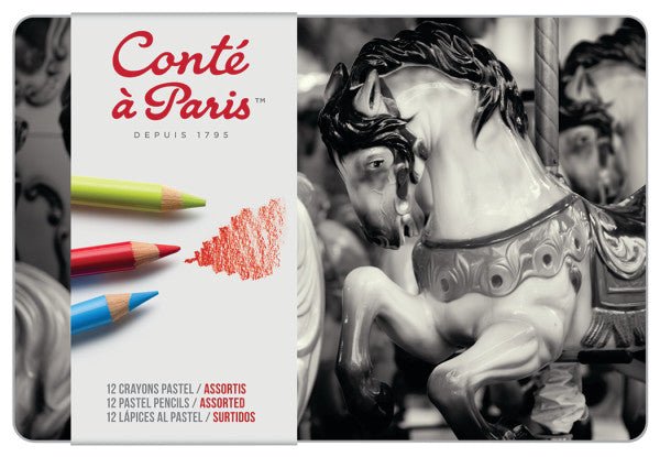 Conte Pastel Pencils - 12 Color Set - The Merri Artist - merriartist.com