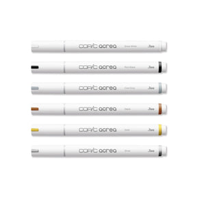 Copic Acrea Paint Marker 6 Marker Set - Essential Colors - The Merri Artist - merriartist.com