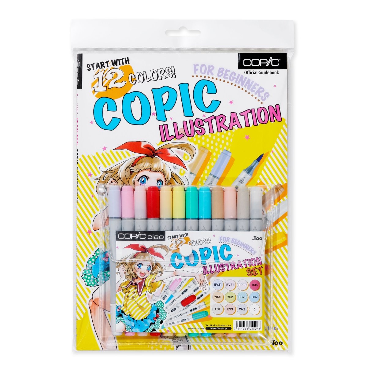 Copic Ciao Marker Illustration Bundle Set 12 - Colors - The Merri Artist - merriartist.com